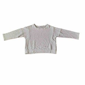 Lucky Brand Sweater Womens Large Gray Round Neck Long Sleeve Comfy Cozy Casual